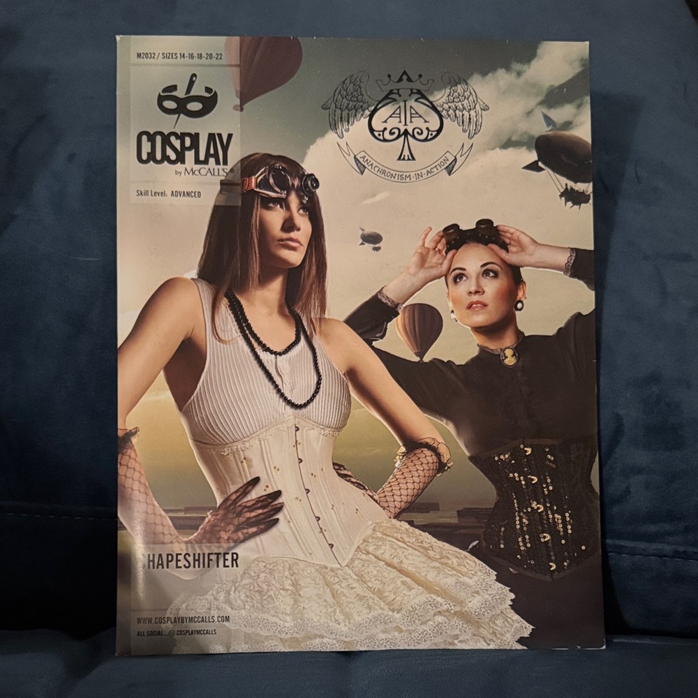 Cosplay by McCall's Shapeshifter Corset Pattern. UNCUT
